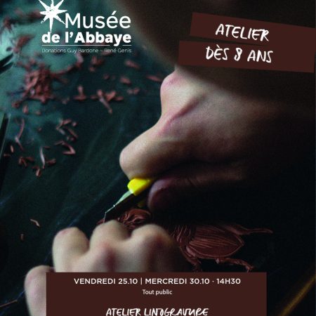 Atelier linogravure musée de l'abbaye