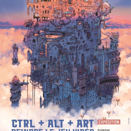 affiche MBA dole de l'exposition CTRL+ALT+ART PEINDRE LE JEU VIDÉO